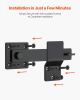 VEVOR Flip Gate Latch Metal Heavy Duty Latches Hardware 360Â° Rotation Latches - Default
