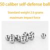 Xemussa-100 pcs 0.50Cal colored ball, 0.50 caliber solid aluminum colored slingshot, 2.6 grams, self-defense ball suitable for T4E TR50 HDR50 - 12.7mm