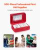 First Aid Kit 500 Pieces Large Survival Bag Emergency Medical Supplies Home Car - Default