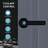 Tuya Fingerprint Door Lock with Lock Smart Fingerprint Door Handle with App Control and Key Biometric Door Lock, Fingerprint Door Lock for Bedroo