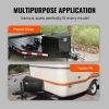 VEVOR Trailer Tongue Box, Aluminum Alloy Diamond Plate Tongue Box Tool Chest, Heavy Duty Trailer Box Storage with Lock and Keys