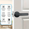 Tuya Fingerprint Door Lock with Lock Smart Fingerprint Door Handle with App Control and Key Biometric Door Lock, Fingerprint Door Lock for Bedroo