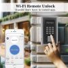 WeHere Wireless Smart Key Lock Box with APP, Electronic Lock Box for House Wall Mount, use Bluetooth/One-Time Password/Fixed Code Unlock